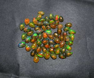 Lote de 21 piedras preciosas sueltas certificadas IGI cabujón de pera de ópalo etíope Natural 5 CT - Product Image 4