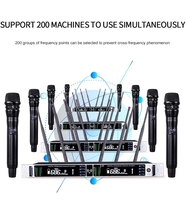Microphone sans fil professionnel XTUGA G-26 True Diversity, portatif, avec émetteur de poche XLR, réduction de bruit, portée 800 m, pour scène