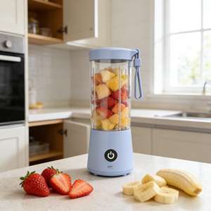 Licuadora Portátil de Alta Resistencia de 150W, Mini Exprimidor de Frutas de 400ml, Mezclador de Alimentos, Triturador de Hielo, USB Inalámbrico, Modo Turbo, a Prueba de Fugas, para el Hogar y Viajes - Product Image 1