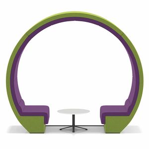 Sofás modernos para reuniones de oficina con respaldo alto Juego de sofás de tela Cabina de teléfono para asientos de privacidad de oficina - Product Image 2