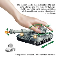 Sam Toys 1:16 Char militaire de simulation à friction avec fonctions de tir, son et lumière