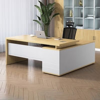 Muebles de oficina ejecutivos de diseño simple, mesa de tablero ecológica E1, escritorio de oficina moderno de lujo para CEO