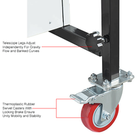 Convoyeur accordéon flexible extensible à rouleaux motorisés pour la logistique et l'industrie manufacturière