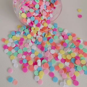 Autocollants polymère en argile chaude, couleur bonbon, étiquettes pour ongles, 3D, jouets d'enfants, de décoration, pour bricolage, DIY, 5mm, pièces - Product Image 2