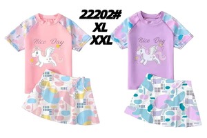 Ropa de baño para niños y niñas, camiseta de una pieza, manga corta, protector solar, secado rápido, <span class=keywords><strong>traje</strong></span> de baño para bebés, ropa de baño - Product Image 3