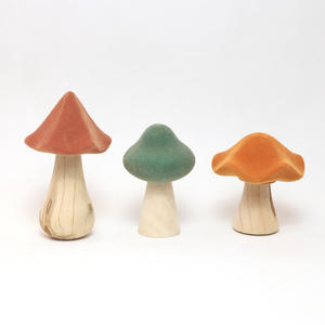 庭の装飾工場卸売フロックセラミックキノコ置物 - Product Image 2