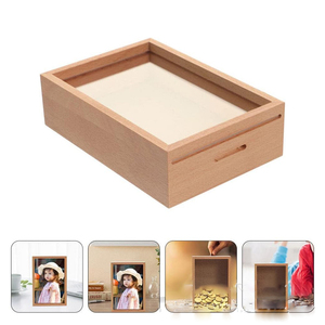 <span class=keywords><strong>2025</strong></span> Sản Phẩm Mới Rắn Gỗ Bóng <span class=keywords><strong>Box</strong></span> - Funky Khung Ảnh & Con Heo Đất Ngân Hàng, Tiền Tiết Kiệm Hộp Với Tay Mô Hình Hình Ảnh Khung Cho Trẻ Em - Product Image 2