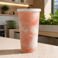 Gobelets à café en PP avec couvercles, impression personnalisée, vente en gros pour café à emporter