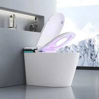 Wc monté au sol Toilette intelligente Bidet articles sanitaires Salle de bain Cuvette de toilette électrique automatique Toilette intelligente sans réservoir