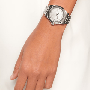 Montre mécanique automatique classique pour femme avec index en diamant, bracelet en acier inoxydable, verre saphir, affichage de la date, Longinesing - Product Image 4