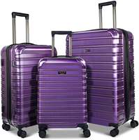 Ensemble de valises rigides personnalisées au design spécial, ABS PC, 4 roues, valises de voyage, sacs à roulettes