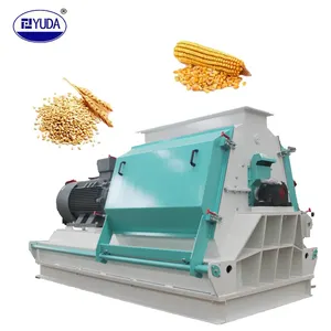 Máquina trituradora YUDA para alimentación animal, máquina trituradora de trigo/frijol/maíz, alimentación + procesamiento + máquinas, molino de martillo