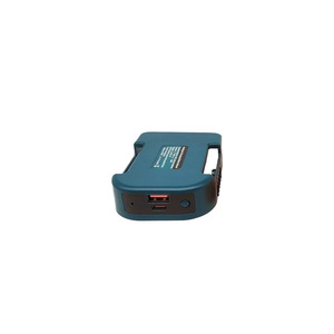 Adaptador cargador de batería <span class=keywords><strong>USB</strong></span> con hebilla de cinturón para Dewalt Mak Milwaukee adaptador de corriente de batería convertidor conector soporte - Product Image 4