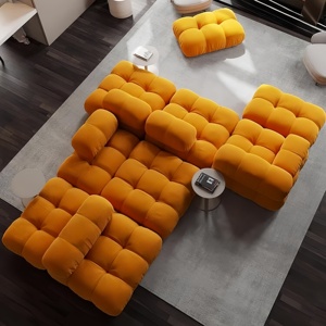 Sofá Francés de Diseño Creativo Mario Chameleon, Muebles Modernos para Sala de Estar, Sofá Seccional en Forma de L, Estilo Nube - Product Image 1