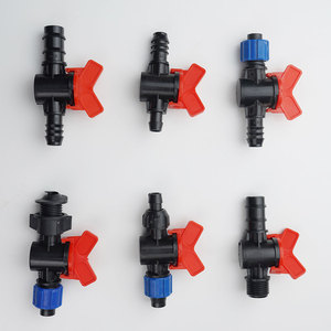Vanne de dérivation d'irrigation goutte à goutte en plastique, diamètre 16 mm, modèle Qx-022, taille personnalisée pour bande d'irrigation goutte à goutte - Product Image 2