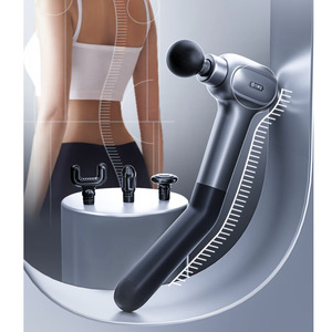 Pistolet de massage YunKangBao CM40F à long manche, 12 niveaux de vitesse, moteur sans balais, batterie au lithium rechargeable par USB, masseur pour le dos et le cou - Product Image 1
