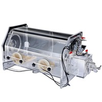 Boîte à gants sous vide en acrylique pour laboratoire, anti-poussière et à gaz inertes, fabriquée en Chine, sur mesure par Miqi