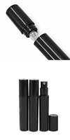 Flacon atomiseur de parfum vide en plastique PP de 2 ml, 3 ml, 5 ml avec pompe à clipser, sans fuite, impression sérigraphique et dorure