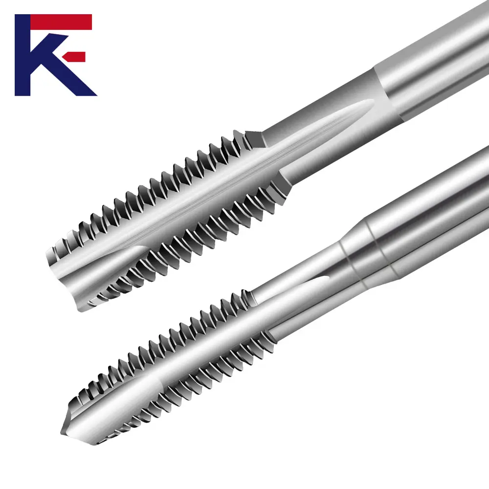 KF Apex Spiral Straight Groove Thread Tap High Speed Steel Tungsten Steel Screw Tap Tool