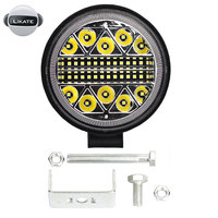 LKT 102W Phare de travail LED 4 pouces pour voiture, projecteur pour camion, feu antibrouillard tout-terrain pour conduite de nuit, lumière extérieure clignotante pour auto