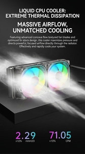 Ventilador <span class=keywords><strong>de</strong></span> CPU Everflow <span class=keywords><strong>para</strong></span> PC, <span class=keywords><strong>Enfriador</strong></span> <span class=keywords><strong>de</strong></span> <span class=keywords><strong>Agua</strong></span> <span class=keywords><strong>de</strong></span> 360 mm, Ventilador ARGB, Radiador <span class=keywords><strong>de</strong></span> Refrigeración <span class=keywords><strong>para</strong></span> Caja <span class=keywords><strong>de</strong></span> Ordenador, Ventiladores RGB con <span class=keywords><strong>Base</strong></span> <span class=keywords><strong>de</strong></span> Cobre, Vida Útil <span class=keywords><strong>de</strong></span> 100.000 Horas - Product Image 5