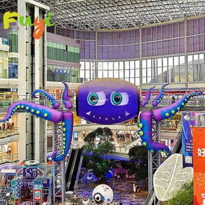 Taille géante Couleur bleue Festival de musique DJ Décoration de scène <span class=keywords><strong>Ballon</strong></span> gonflable Octopus pour Halloween - Product Image 1