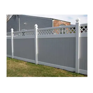 Professional Easy To Install Easily Pure Virgin Vinyl Assembled White Cheap Tan Pvc Fence Fencing, Trellis