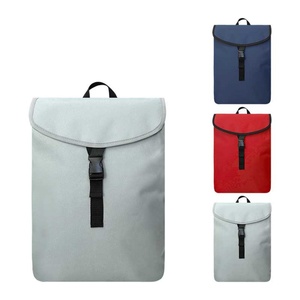 Sac à dos unisexe minimaliste à enroulement personnalisé en cuir Oxford avec fermeture éclair, imperméable, idéal pour les voyages, le travail et les ordinateurs portables, modèle Arcuate - Product Image 1