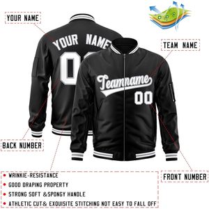 2025 Custom Lightweight <b>Baseball</b> Varsity Windbreaker Adult and Youth <b>Bomber</b> <b>Jacket</b> with Personalized Letters and Number Logo - Product Image 2