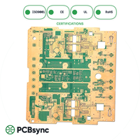 Module RF sur mesure Rogers RT duroid 5870 PCB 6L argenté par immersion 0,508 mm (20 mil) 77 GHz T R