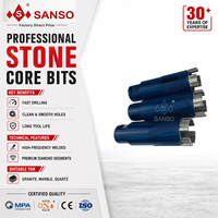 Broca de diamante segmentada Sanso M14, 1/2'' GAS, con tapa de rosca de 5/8-11'' para granito, mármol y otras piedras