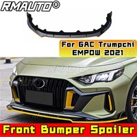 Protector de Parachoques Delantero para Auto, Difusor de Parachoques, Alerón Negro Brillante, Kit de Carrocería para GAC Trumpchi EMPOW 2021, Accesorios para Auto