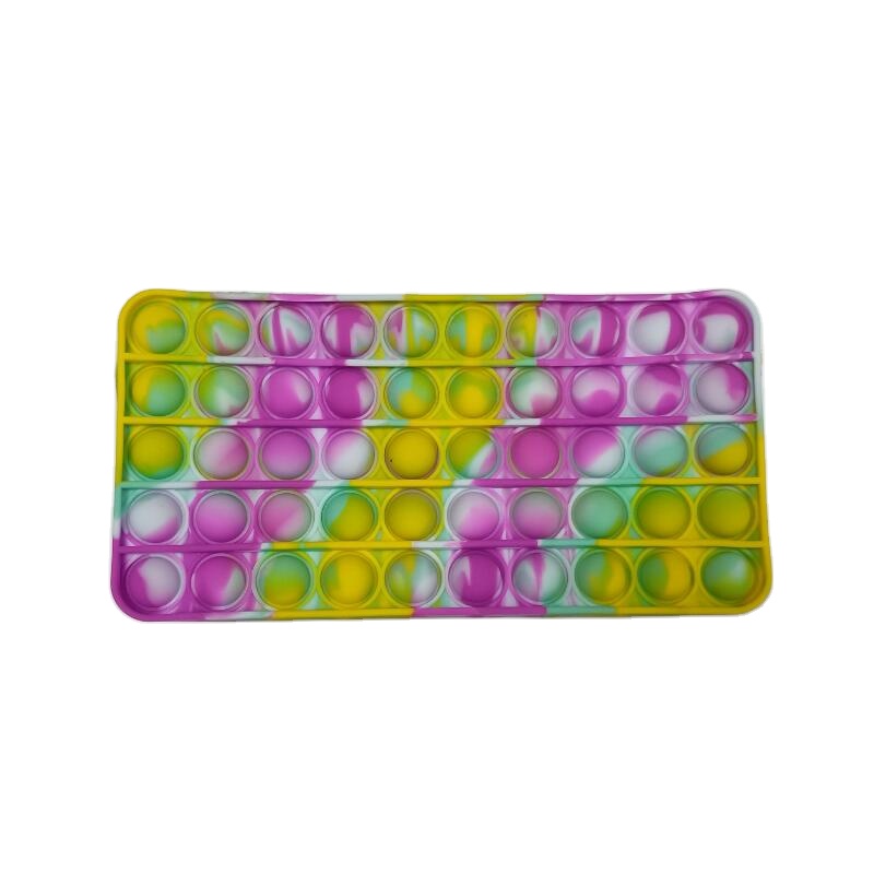 Amazon New Arrival Silicone Purse Push Bubbles Simple Stationary Bag Sensory Pen Pencil Fidget Toys Case