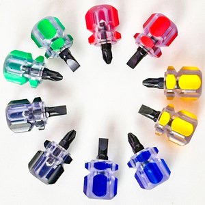 Transparent Crystal Handle <b>Screwdriver</b> <b>Set</b> Phillips And Flathead Magnetic Insulated For Diy Repair Tools 1 To 20 Pcs - Product Image 1