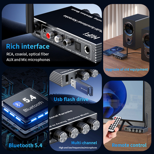 Receptor Bluetooth Inalámbrico 3 en 1 J200 <span class=keywords><strong>con</strong></span> Micrófono, Reproductor USB <span class=keywords><strong>MP3</strong></span>, Convertidor Digital <span class=keywords><strong>a</strong></span> Analógico Óptico Coaxial - Product Image 3