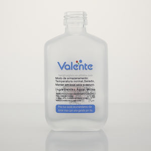 Vente en gros Mini petit 10cl 100ml plat givré Loge personnalisée Vodka alcool Tequila verre liqueur esprit Gin rhum bouteille emballage - Product Image 1