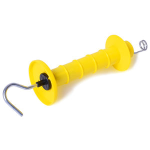 L'animal isolé jaune de pâturage de bétail a facilement assemblé les poignées électriques de porte de ressort de barrière avec le crochet - Product Image 3