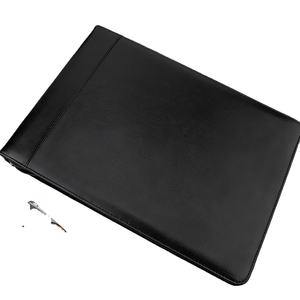 Haut de gamme hommes exécutif affaires noir zippé portefeuille Sublimation cuir blanc chéquier - Product Image 3