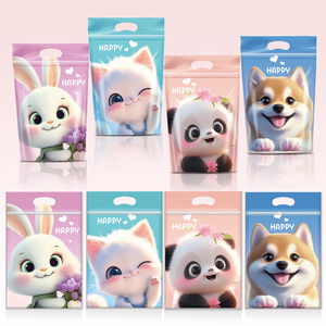 <span class=keywords><strong>Bolsas</strong></span> <span class=keywords><strong>de</strong></span> Embalaje para Alimentos <span class=keywords><strong>con</strong></span> Diseño <span class=keywords><strong>de</strong></span> Animales <span class=keywords><strong>de</strong></span> Dibujos Animados, Resistentes a la Humedad, Autosellables y Autoportantes, para Galletas y Dulces - Product Image 2