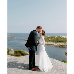 Abito da sposa a sirena avorio con spalle scoperte e maniche lunghe a fascia # 1280 - Product Image 3