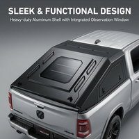 Aluminum Truck Bed Topper Truck Canopy Shell Pickup Tacoma Camper Top for Hilux / Tacoma / Dodge Ram / Amarok / Tundra / F150