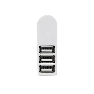 Mini ad alta velocità 3 porte 2.0 usb hub di trasferimento dati splitter adattatore di rotazione 270 per Macbook PC