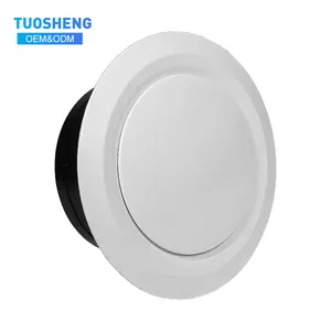 Custom Rounded Black And White ABS Plastic Air Conditioning Vent Cover Ventilation
