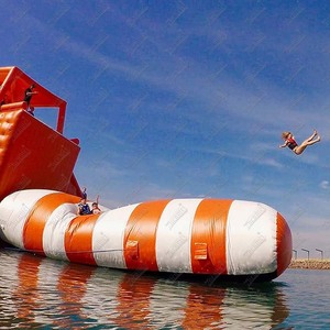 Globo de catapulta de agua inflable de gota de salto de alta calidad Zhenmei para almohada de salto de parque acuático - Product Image 5