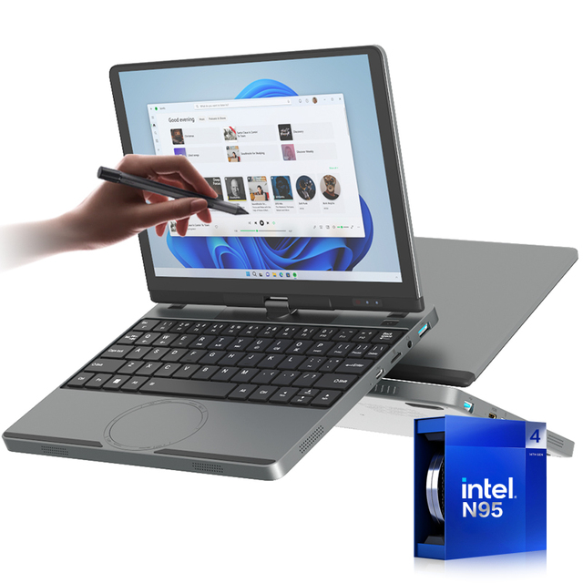 New Custom Logo 10.5 Inch Touchscreen 360 Rotatable 3-in-1 Tablet PC Intel N95 Quad Core Windows 11 Pro Business English
