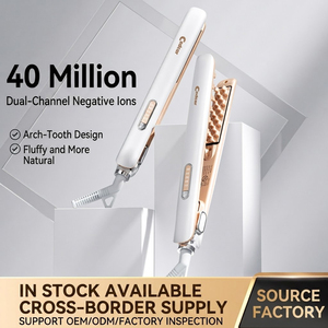 เครื่องหนีบผมเพิ่มวอลลุ่ม Cedcer, ฟันโค้ง 5.5 มม., ประจุลบ, ปรับอุณหภูมิได้ 5 ระดับ, ป้องกันผมไหม้ - Product Image 1