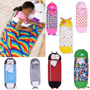 Coussin animal pliable anti-coup de pied, couette de sieste <span class=keywords><strong>Happy</strong></span> Napper, dessin animé, hiver, coloré, 100% polyester - Product Image 1