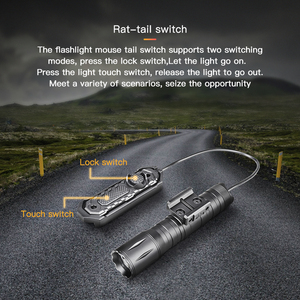 Chuyên nghiệp 1800lm đèn pin chiến thuật 18650 có thể sạc lại dẫn bóng đèn công suất cao lanterna từ xa không dây chuyển đổi cho sử dụng ngoài trời - Product Image 5