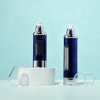 Flacon pompe sans air de luxe coloré pour cosmétiques 80/120 ml, écologique, fabriqué aux États-Unis