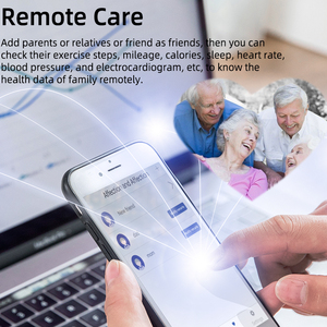 Đồng hồ thông minh TP20 tích hợp máy đo huyết áp bằng khí nén, đo nhiệt độ cơ thể chính xác cao, đèn đỏ, đo nồng độ oxy trong máu - Product Image 6